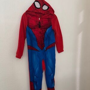 Marvel Spider-Man Red and Blue Hooded Onesie